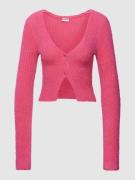 Noisy May Cardigan mit Strukturmuster Modell 'SWEET' in Pink, Größe S
