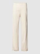 MAC Anzughose in melierter Optik Modell 'Chiara' in Ecru, Größe 40/32