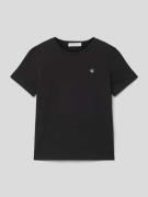 Calvin Klein Jeans T-Shirt mit Label-Stitching Modell 'MONO' in Black,...