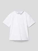 Calvin Klein Jeans T-Shirt mit Label-Stitching Modell 'INTARSIA' in We...