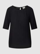 ICHI Bluse in Crinkle-Optik Modell 'MARRAKECH' in Black, Größe XS