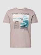 Tom Tailor T-Shirt mit Statement-Print in Rosa, Größe S
