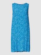 Tom Tailor Minikleid mit Allover-Muster aus reiner Viskose in Blau, Gr...