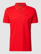 Tom Tailor Regular Fit Poloshirt mit Logo-Stitching in Rot, Größe S