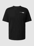 Tom Tailor T-Shirt mit Label-Print in Black, Größe S