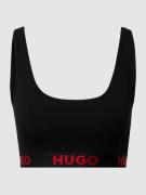 HUGO Bustier mit Logo-Bund Modell 'Bralette Sporty Logo' in Black, Grö...