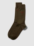 HUGO Socken mit Label-Detail im 2er-Pack in Dunkelgruen, Größe 39/42