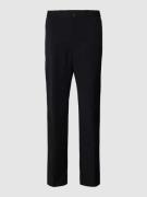 HUGO Anzug-Hose mit feinem Webmuster Modell 'Gos' in Black, Größe 44