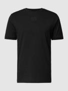 HUGO T-Shirt mit Label-Applikation in Black, Größe S