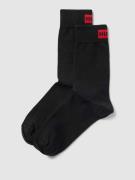 HUGO Socken mit Label-Detail im 2er-Pack in Black, Größe 35/38