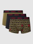 HUGO Trunks mit elastischem Label-Bund im 3er-Pack in Oliv, Größe S