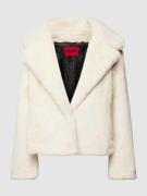 HUGO Jacke mit Reverskragen Modell 'Filissi' in Offwhite, Größe S