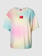 HUGO Oversized T-Shirt mit Farbverlauf Modell 'STARMY' in Pastell Gelb...
