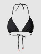 HUGO Bikini-Oberteil mit Label-Detail in Black, Größe S