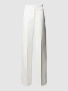 HUGO Anzughose mit Bundfalten Modell 'Himia' in Weiss, Größe 40