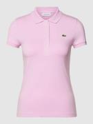 Lacoste Sport Poloshirt in unifarbenem Design in Pink, Größe 36