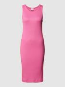 Sportalm Knielanges Kleid in Ripp-Optik in Pink, Größe 42