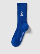 Armedangels Socken mit Label-Print Modell 'SAAMUS' in Royal, Größe 35/...