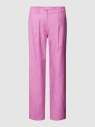 Lanius Regular Fit Bundfaltenhose mit Gürtelschlaufen in Fuchsia, Größ...