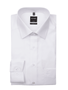 OLYMP Regular Fit Business-Hemd aus Popeline in Weiss, Größe 39