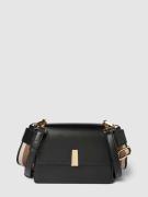 Seidenfelt Handtasche mit Klickverschluss Modell 'Flen' in Black, Größ...