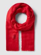 Codello Schal mit ausgefranstem Saum in Rot, Größe One Size