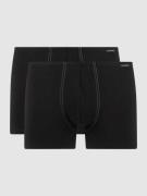 Schiesser Trunks mit Stretch-Anteil im 2er-Pack in Black, Größe S