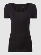 Schiesser Personal Fit T-Shirt aus Baumwoll-Elasthan-Mix in Black, Grö...