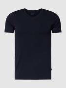 Schiesser T-Shirt mit V-Ausschnitt in Black, Größe S