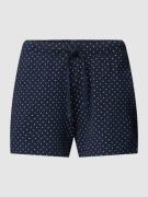 Schiesser Pyjama-Shorts  mit Allover-Muster in Marine, Größe 34