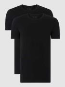 Schiesser T-Shirt mit Stretch-Anteil im 2er-Pack in Black, Größe XXL