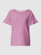edc By Esprit T-Shirt mit Strukturmuster in Rosa, Größe XS