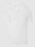 Skiny T-Shirt aus Baumwolle im 2er-Pack in Weiss, Größe S