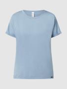 Skiny T-Shirt aus Viskose-Elasthan-Mix Modell 'Every Night In' in Blau...