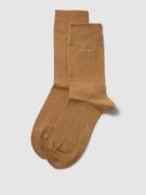 camano Socken im 2er-Pack in Camel, Größe 43/46