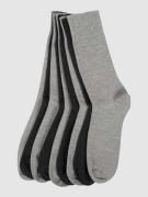 camano Socken mit Rippenbündchen im 9er-Pack in Hellgrau, Größe 39/42