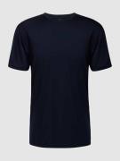 Mey T-Shirt mit geripptem Rundhalsausschnitt in Marine, Größe M