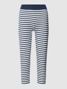 Mey Pyjama-Hose mit Streifenmuster in Marine, Größe XS