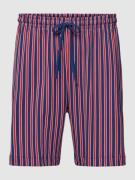 Mey Loose Fit Pyjama-Shorts mit Streifenmuster in Rot, Größe S