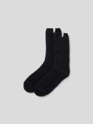 Juvia Socken mit Label-Detail in 2er-Pack in Black, Größe One Size