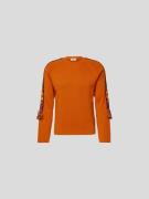 Etro Sweatshirt in Strick-Optik in Orange, Größe S
