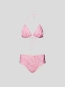 Etro Bikini-Set im Paisley-Dessin in Rosa, Größe 34