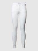 Luisa Cerano Skinny Fit Jeans mit Umschlag in Weiss, Größe 42