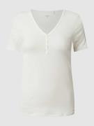 Calida Serafino-Shirt aus Modalmischung in Offwhite, Größe 40-42