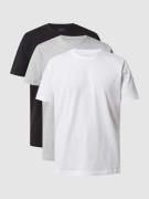 Seidensticker T-Shirt im 3er-Pack in Mittelgrau Melange, Größe M