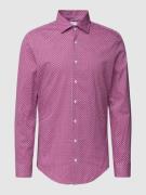 SEIDENSTICKER Slim Fit Business-Hemd mit Allover-Muster in Pink, Größe...