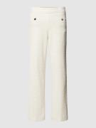 Cambio Stoffhose mit Bügelfalten Modell 'FAITH' in Offwhite, Größe 38