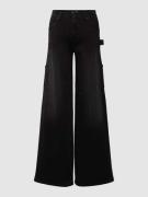 Cambio Jeans mit weitem Bein Modell 'ALIA' in Black, Größe 38