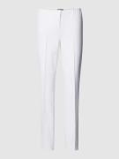 Cambio Verkürzte Hose mit Bügelfalten Modell 'ROS' in Weiss, Größe 44