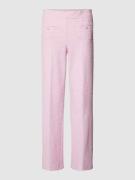 Cambio Stoffhose mit Bügelfalten Modell 'FAITH' in Rosa, Größe 40
